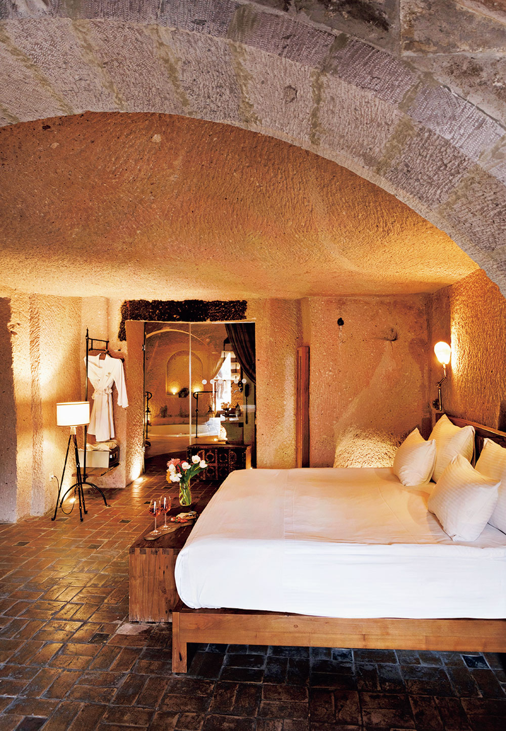 田舎風セラミックテーブルランプ、北欧風寝室ベッドサイド陶器瓶