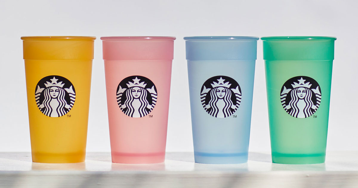 スタバが“自分らしさ”を応援 カラフル4色カップをオンライン発売
