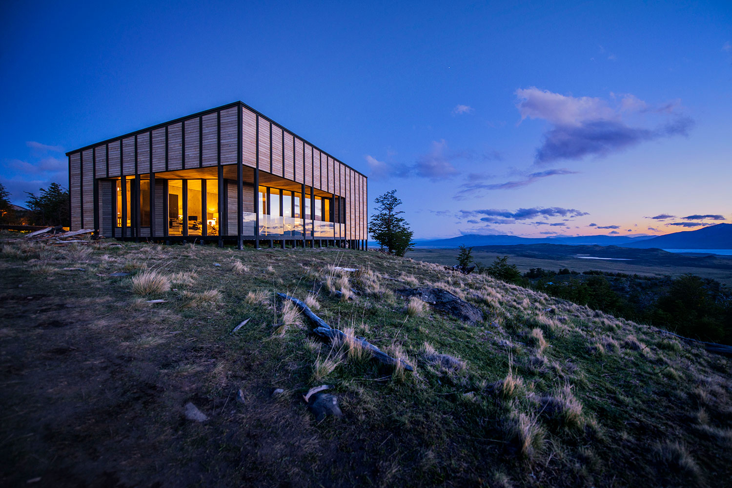 チリ・パタゴニア】隣のヴィラまで50メートル以上。プライバシーが守