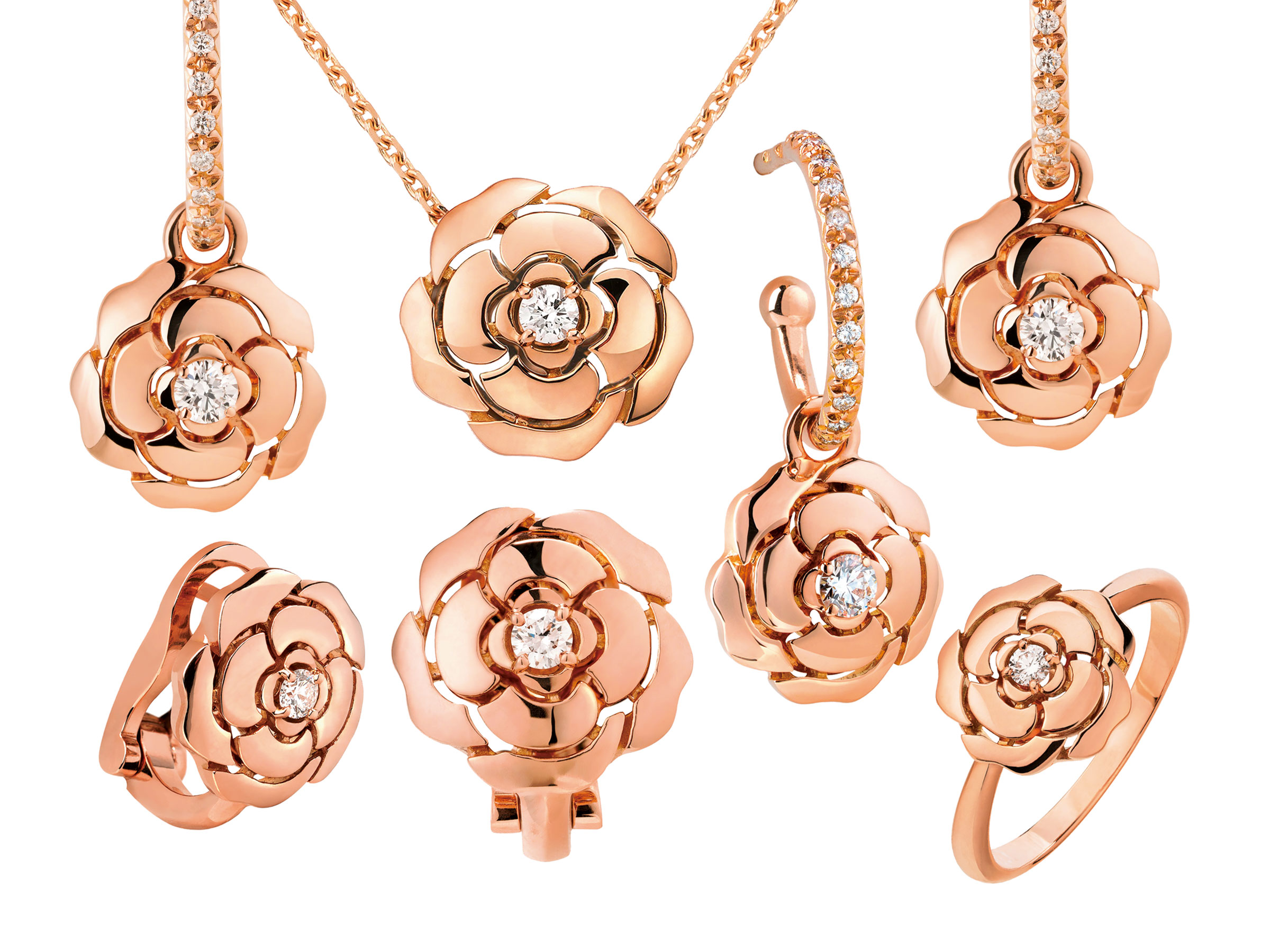 18214✨CHANEL シャネル 花 カメリア コサージュ ピンク シャネル「カメリア コレクション」 ピンクゴールドの新作が発売！